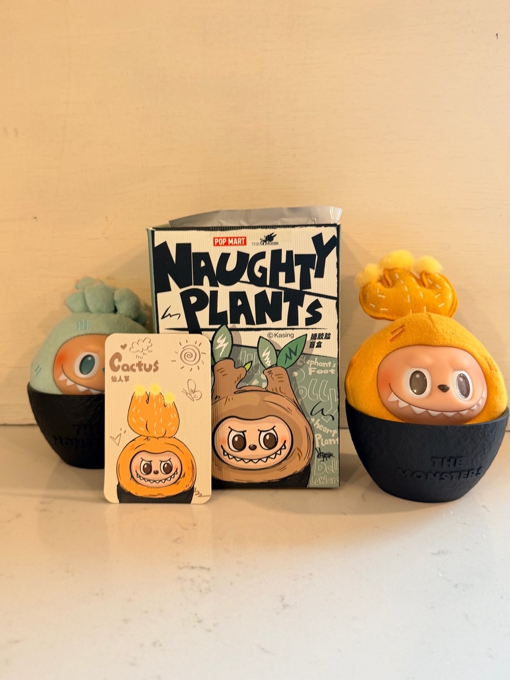 Naughty Plants Yellow Cactus Plush Figure